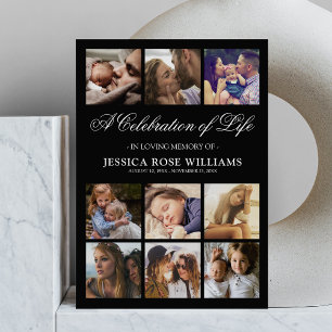 Convite Celebração de Vida Funeral de 10 Fotos