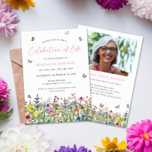 Celebração de Vida Memorial Floral Brilhante