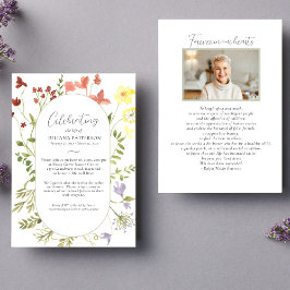 Convite Celebração de Vida Selvagens Fotos Funerais