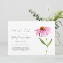 Celebração de Vida Simples de Echinacea Funeral