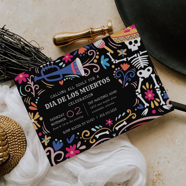 Convite Celebração Día de los Muertos (Criador carregado)