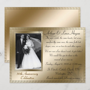 Convite Celebração do 50º Aniversário de Ouro