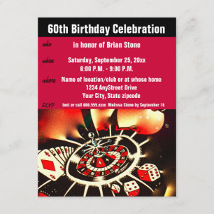 Convite Celebração do 60º aniversário do Tema de Casin