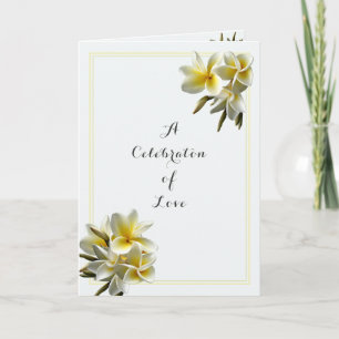 Convite Celebração do Amor pelo Casamento Amarelo Plumeria