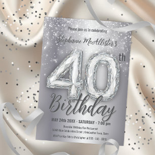 Convite Celebração do aniversário de 40 anos de Diamante L