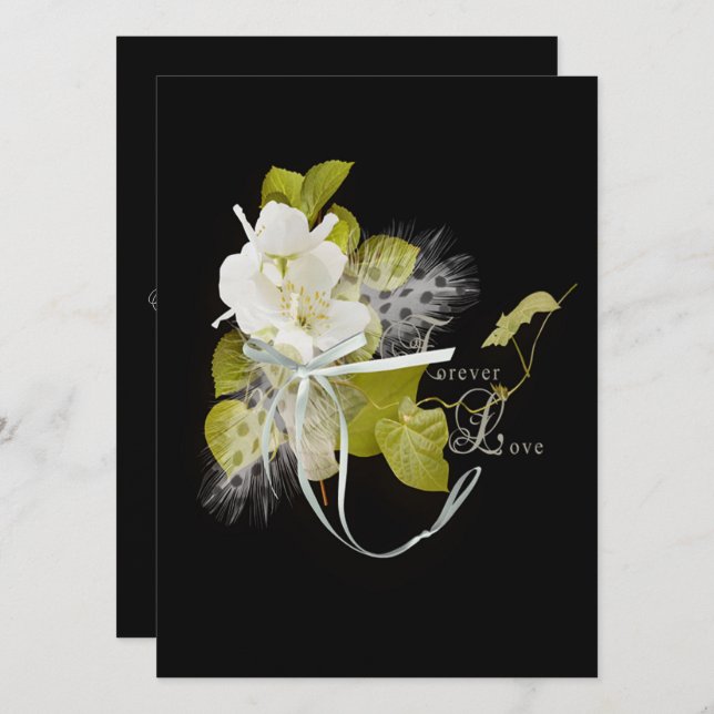 Convite Celebração do Aniversário de Casamento (Frente/Verso)