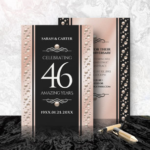 Convite Celebração do Aniversário de Casamento Pearl 46