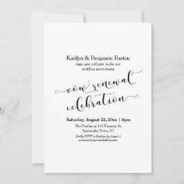 Convite Celebração do Aniversário de Renovação de Votos Pr