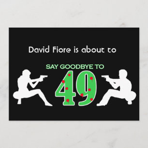 Convite Celebração do aniversário do estilo da máfia 5