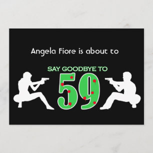 Convite Celebração do aniversário do estilo da máfia 60th