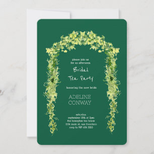 Convite Celebração do Chá de panela primavera Gate Garden