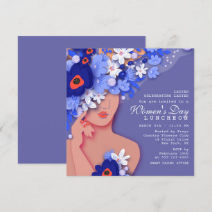 Convite Celebração do Dia das Mulheres com Almoço Floral M