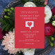 Convite Celebração do Dia de Galentine Coração Vermelho Mo (Criador carregado)
