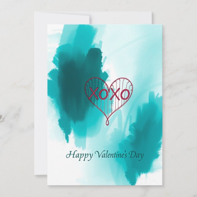 Convite Celebração do dia de os namorados do Amor (Frente)