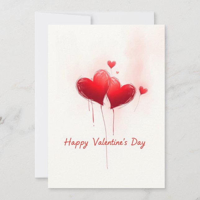 Convite Celebração do dia de os namorados do Amor (Frente)