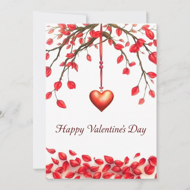 Convite Celebração do dia de os namorados do Amor (Frente)