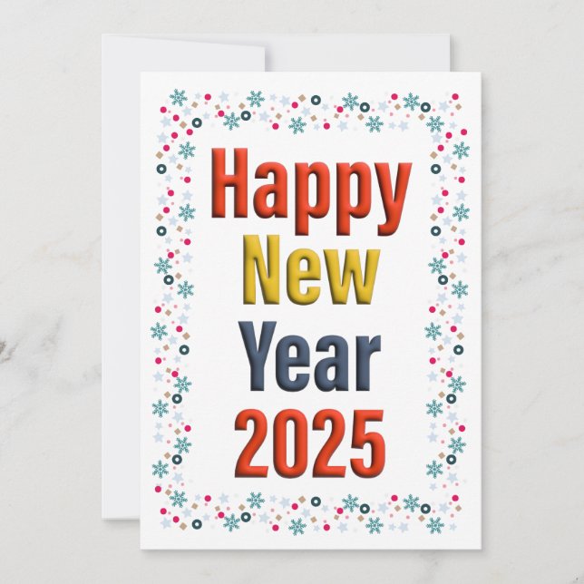 Convite celebração do feliz ano novo (Frente)