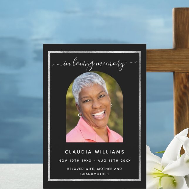 Convite Celebração do fúnebre fúnebre do arco negro (Criador carregado)