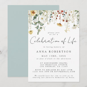 Convite Celebração do Funeral da Vida