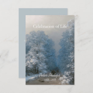 Convite Celebração do inverno do lançamento do Funeral Lif