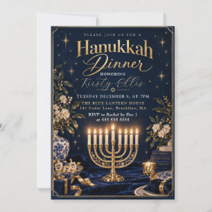 Convite Celebração do Jantar de Hanukkah