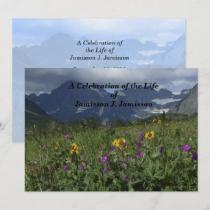 Convite Celebração do Life Invitation Mountain Wildflowe