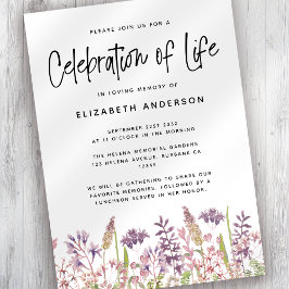 Convite Celebração do Life Invitation Wildflower