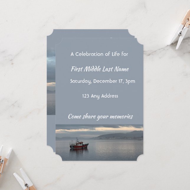 Convite Celebração do Life Invite Navio de Pesca Pescador (Frente/Verso In Situ)