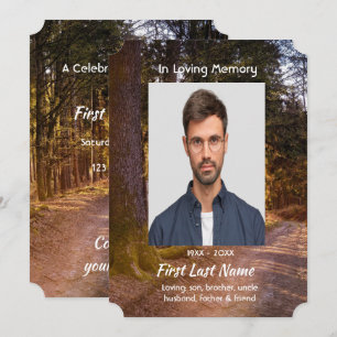 Convite Celebração do Life Service Forest Rail Walk