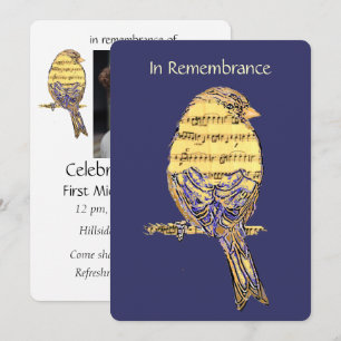 Convite Celebração do Life Service Invite Música Song Bird