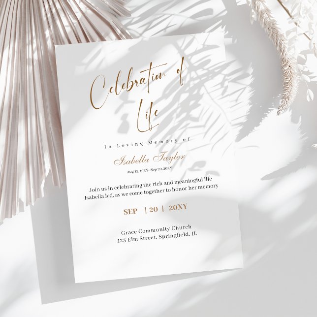 Convite Celebração Do Memorial Do Aniversário Da Morte (Criador carregado)