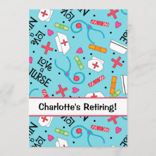 Convite Celebração do Partido da Reforma Enfermeira Turq