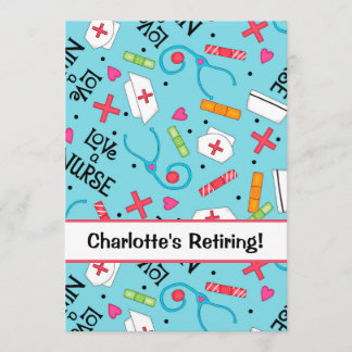 Convite Celebração do Partido da Reforma Enfermeira Turquo