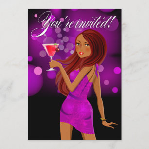 Convite Celebração do Partido para Qualquer Propósito roxo