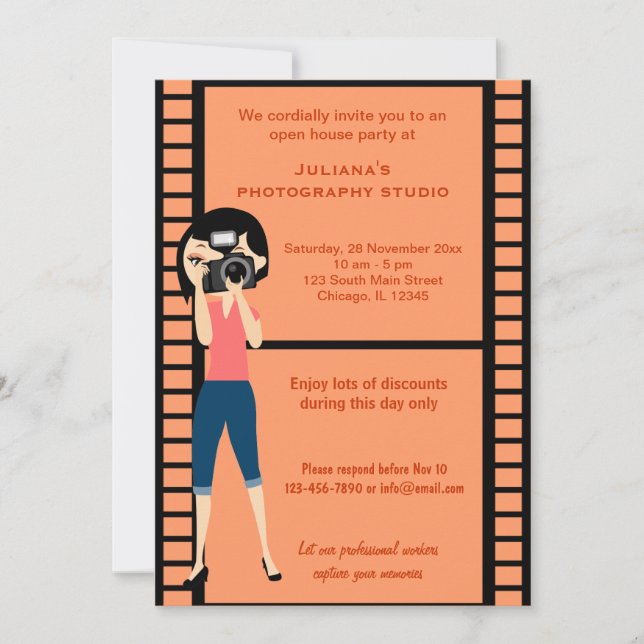 Convite Celebração do Photoshop Studio (Frente)