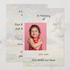 Convite Celebração do Serviço de Vida Anjo Alcançando