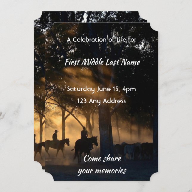 Convite Celebração do Serviço de Vida Florestal Caminhando (Frente/Verso)