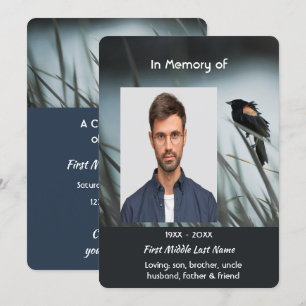 Convite Celebração do Serviço Life Red-wing Blackbird