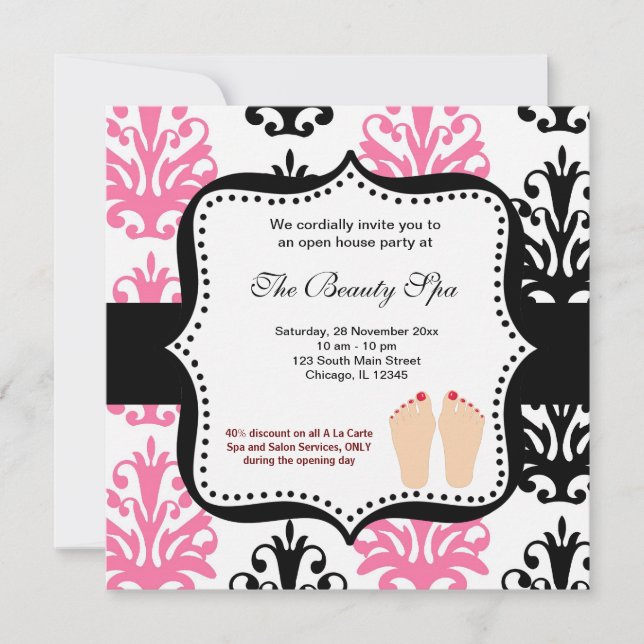 Convite Celebração do Spa Open House (Frente)