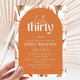 Convite Celebração do Terracotta aniversário de 30 anos Bo