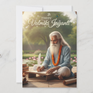 Convite celebração do Valmiki jayanti
