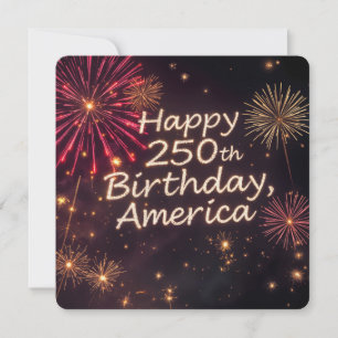 Convite Celebração dos 250 Anos da América