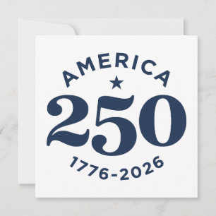 Convite Celebração dos 250 Anos de Liberdade da América Mi