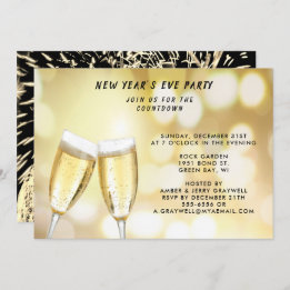 Convite Celebração e fogos de artifício do Ano Novo, ZRP