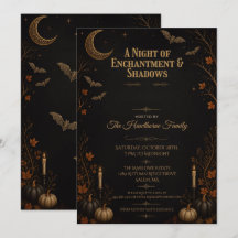 Celebração Elegante de Festa de Halloween