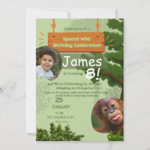 celebração especial de aniversário de adoção selva
