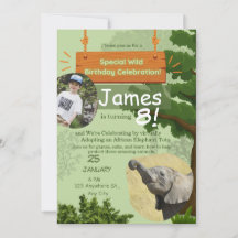 celebração especial de aniversário de adoção selva