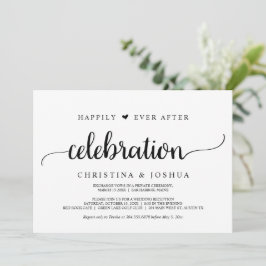 Convite Celebração Feliz para Sempre, Casamento Simples, R
