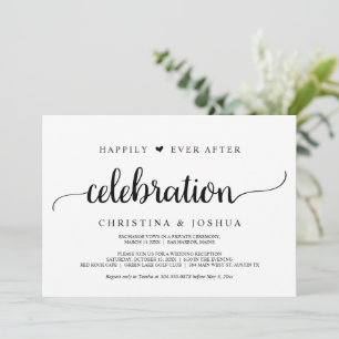 Convite Celebração Feliz para Sempre, Casamento Simples, R