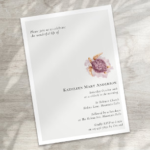 Convite Celebração Funeral Memorial da Vida